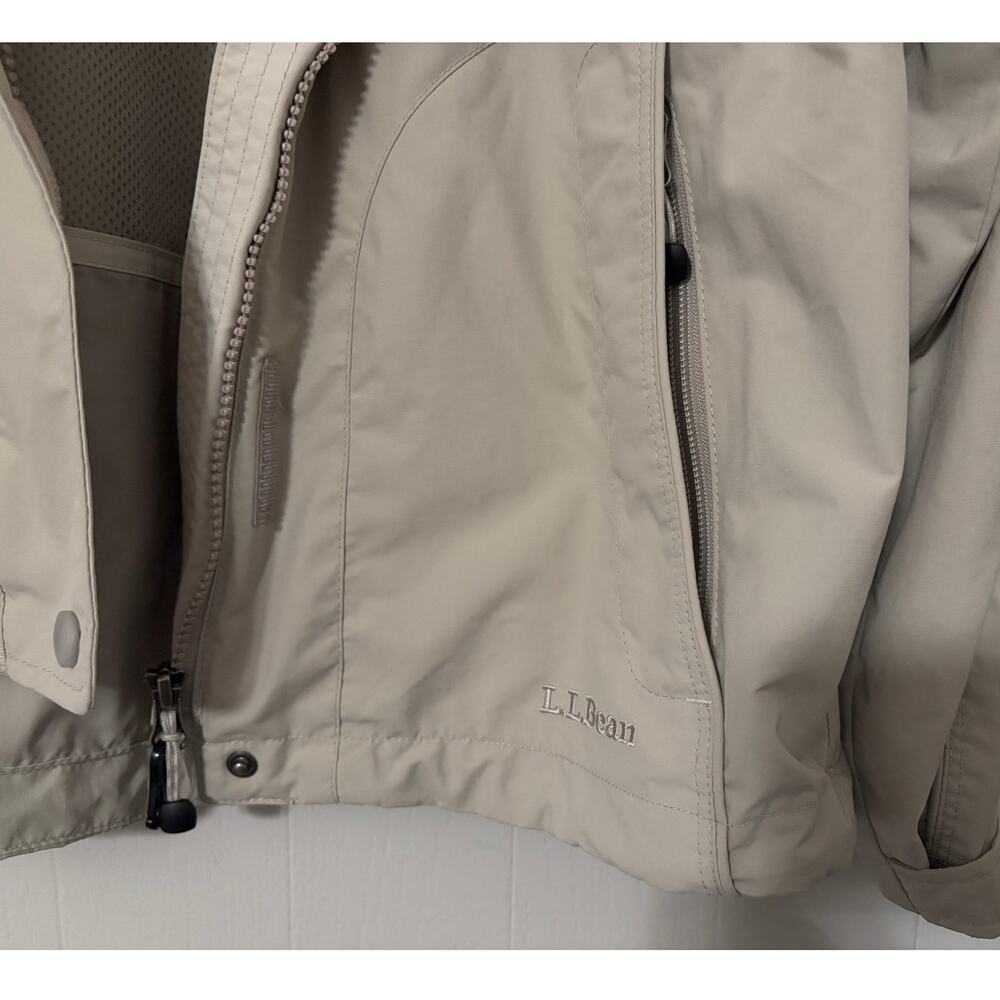 LL Bean Cream Color 3-in-1 Jacket Outer Layer Size Small - Picture 5 of 7